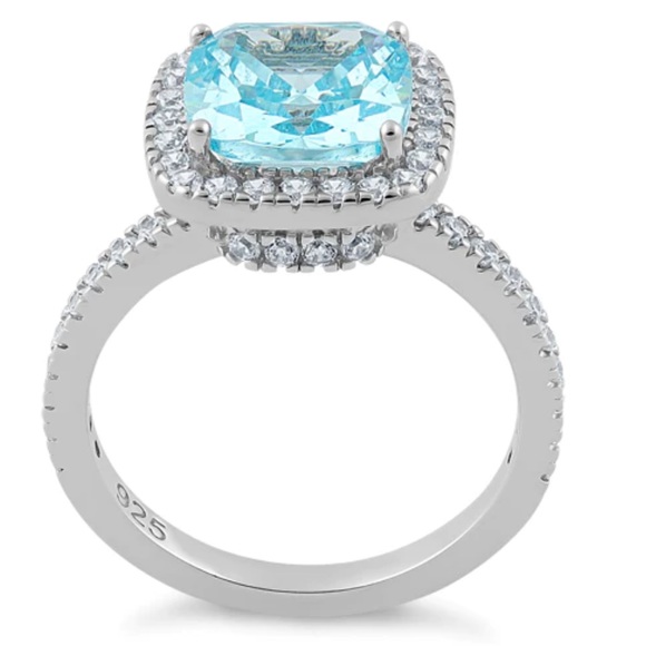 BRAND NEW Sterling Silver 925 Cushion cut Amytheist - Picture 4 of 4